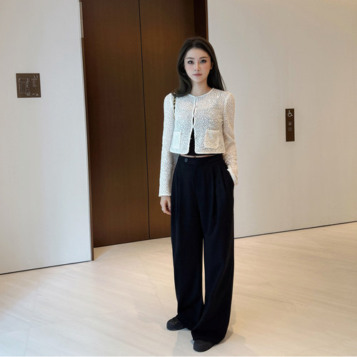 气质名媛风亮闪闪针织小开衫