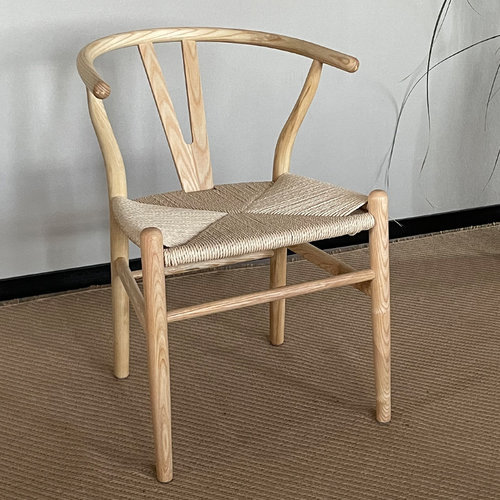 实木榉木白蜡木餐椅圈椅休闲家用