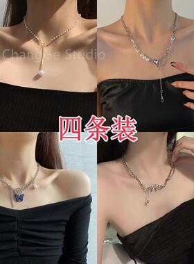 ChangGe Studio INS潮个性潮流蝴蝶项链女简约百搭小众设计感chok