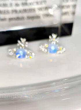 ChangGe Studio 闪钻轻奢星球耳钉女ins潮小众高级感百搭时尚个性