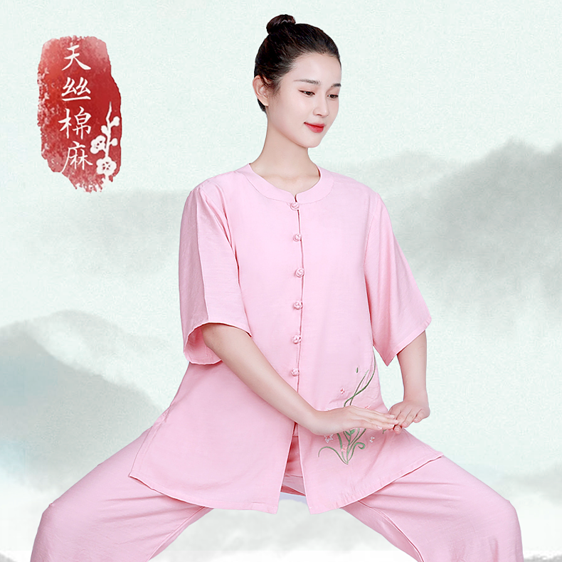 夏季太极服女新款高端棉