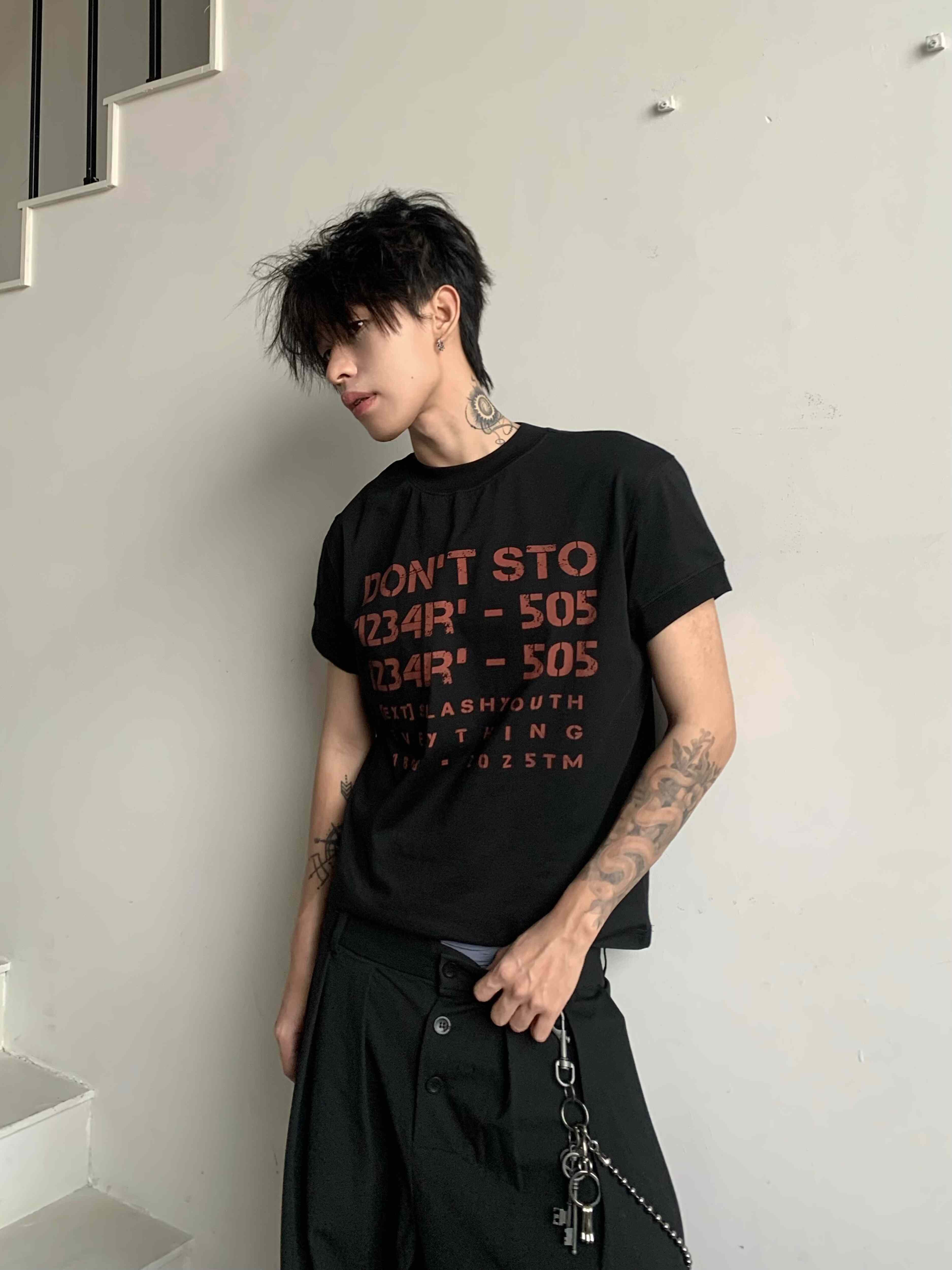 Uekk美式复古夏季凉感短袖T恤