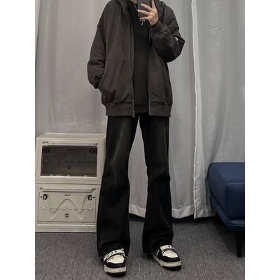 黑色长裤牛仔裤休闲秋季