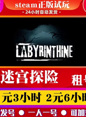 STEAM正版游戏 迷宫探险 Labyrinthine出租号 恐怖 在线合作 联机
