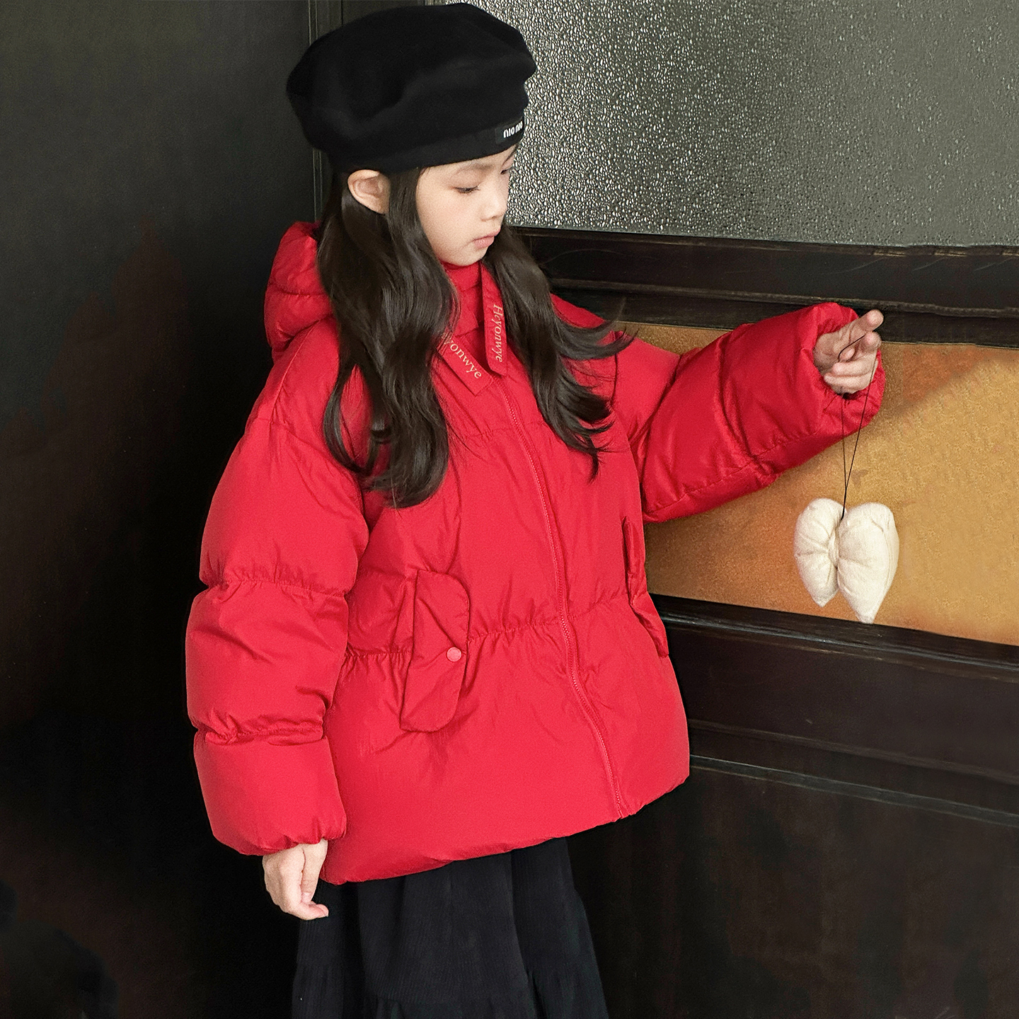 HeyonWye女童羽绒服短款2025冬季新款加厚中大童装儿童羽绒服外套