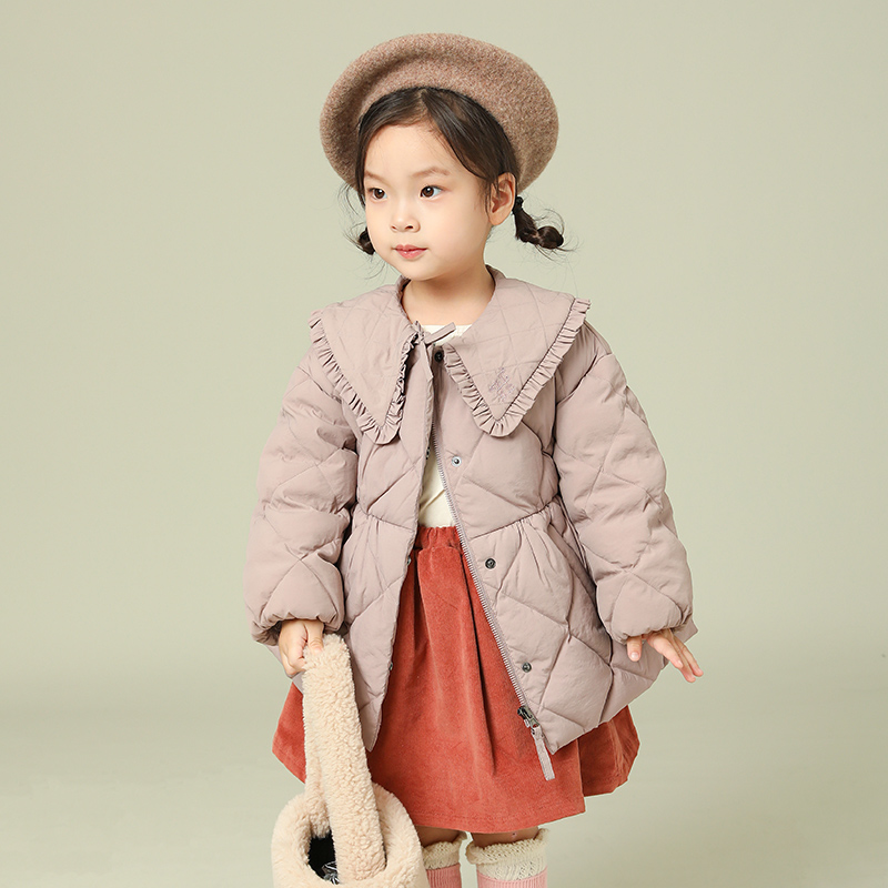 中长款女宝宝羽绒服裙型公主风