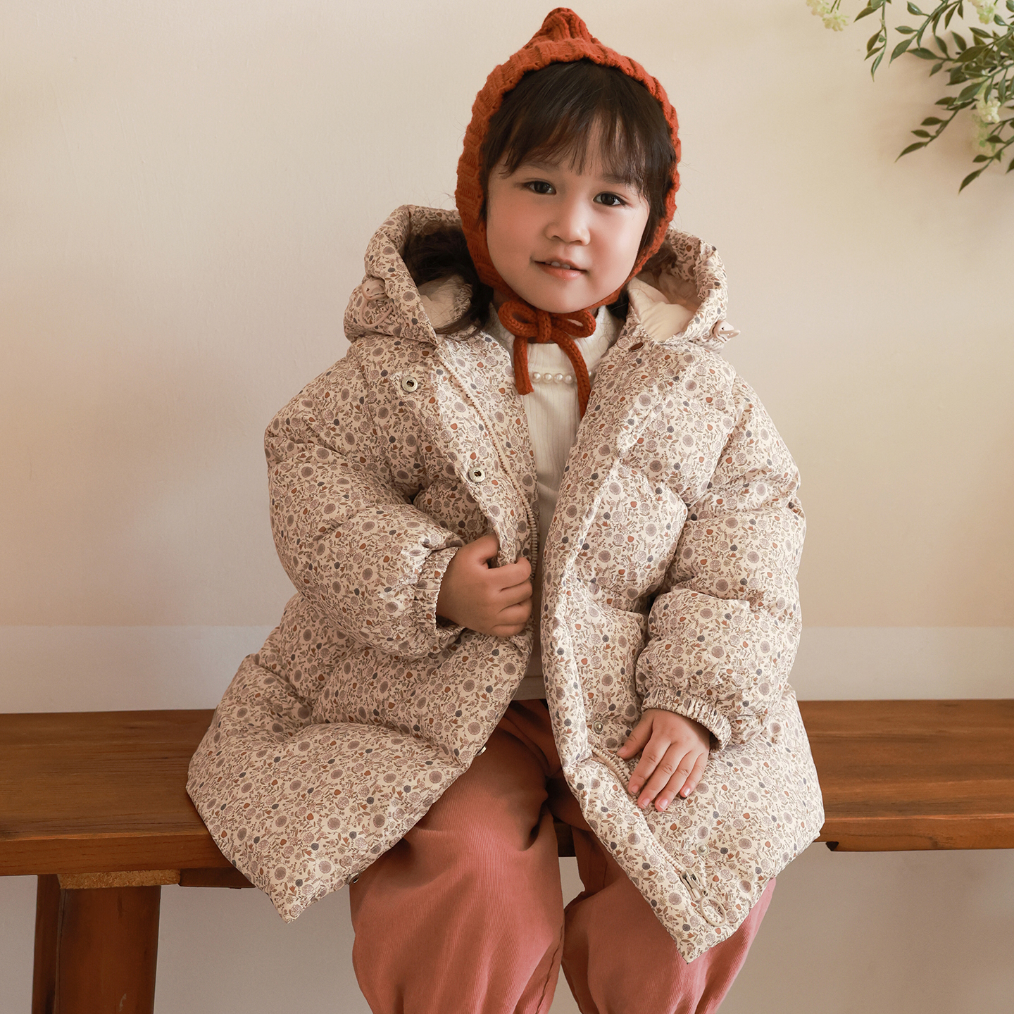 HeyonWye女童羽绒服中长款2025新款宝宝羽绒服中小童装1-3-6-8岁