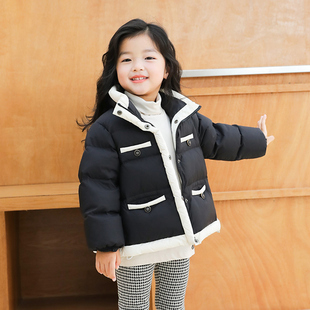 小香风宝宝小童装 新款 8岁 heyonwye女童羽绒服短款 2024冬季