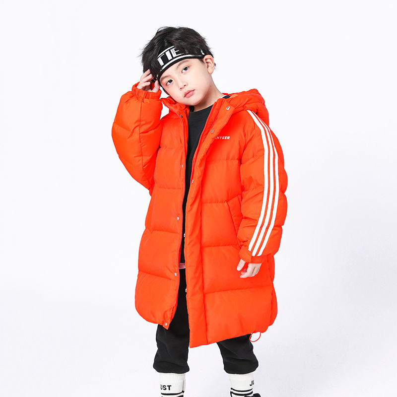 加长款加厚儿童羽绒服亲子装