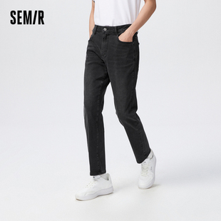 商场同款 子2023春季 森马牛仔裤 舒适日常通勤风裤 直筒长裤 男新款