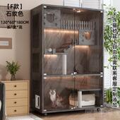 高档猫别墅家用爬室内猫屋超大自由空间猫窝猫房猫柜猫架体实一木