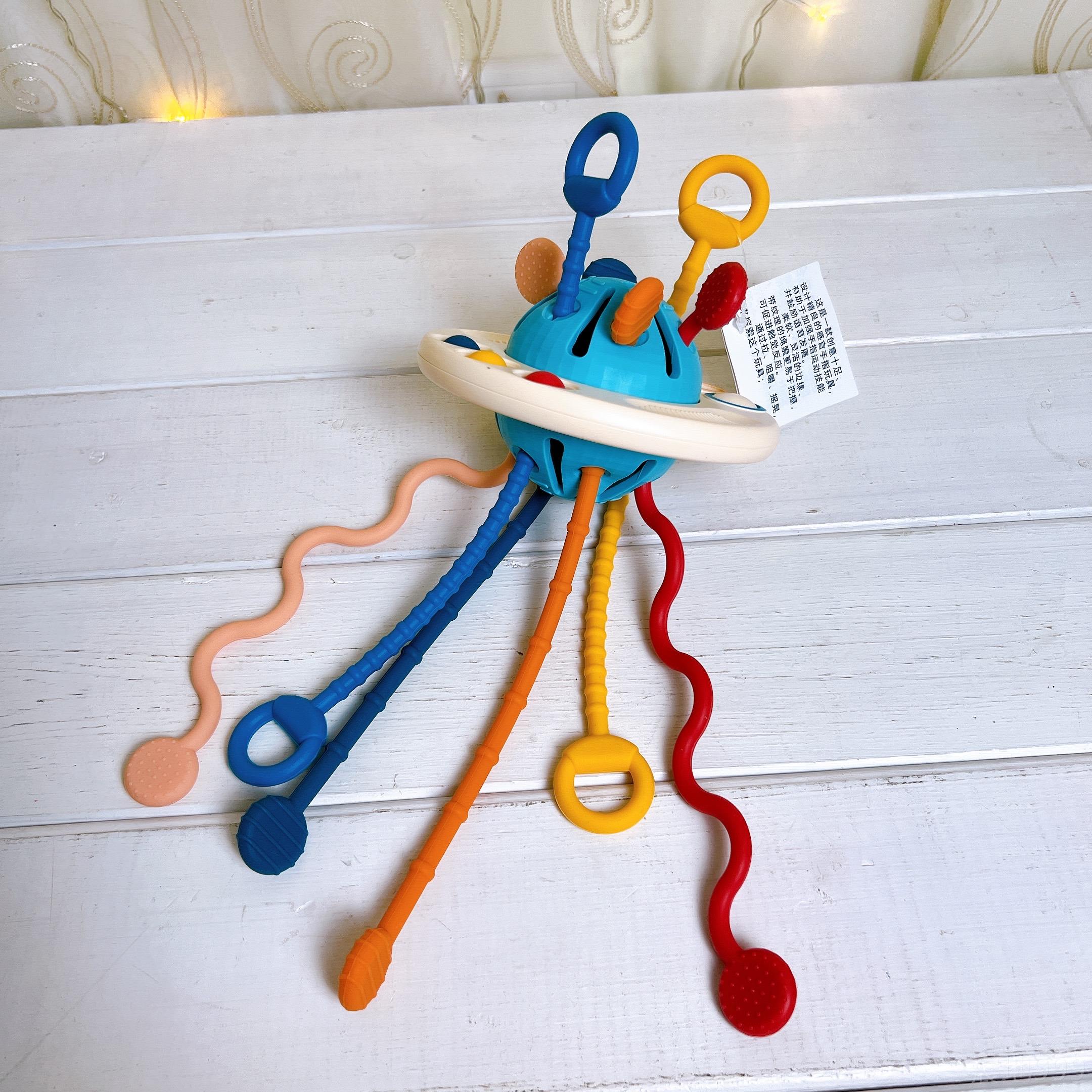 高档狐狸手风琴玩具毛虫婴儿早教益智乐仿真音毛器1岁-3锻炼动手