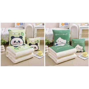 高档品抱枕被定制OGO靠垫抱被子两L用枕公司礼银行保险幼儿园午睡