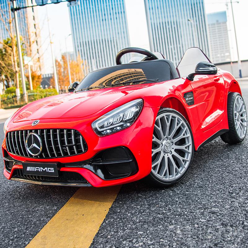 高档带儿童电动汽车四轮驱童遥控摇摆男女宝小孩玩具车可坐双人宝