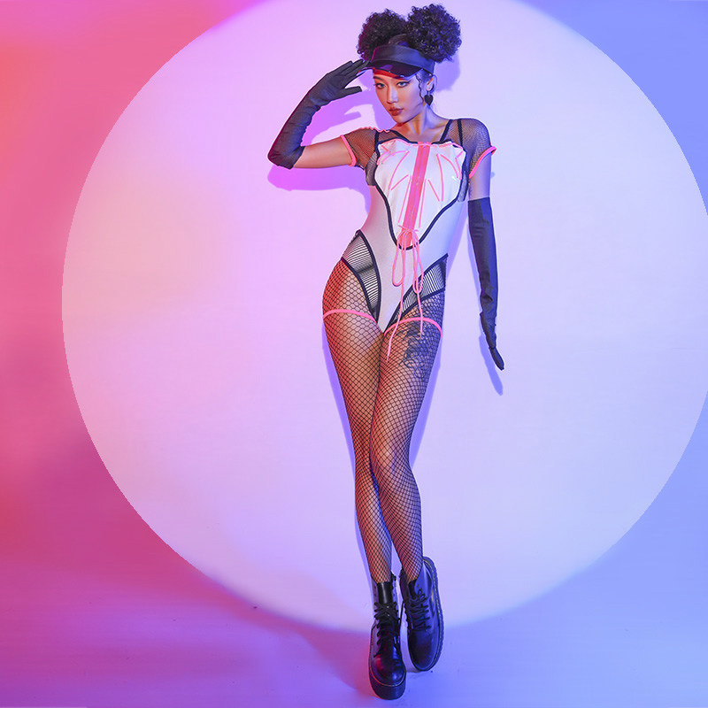 酒吧gogo跳舞连体衣性感ds演出服装夜店bgo舞台装点舞服领舞衣服