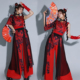 演出服装 年会红色中国风开场舞舞蹈表演套装 新款 女团打鼓舞衣服