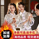 小众高级感缎面旗袍婚礼服姐妹团伴娘裙 冬季 中式 伴娘服女2025新款