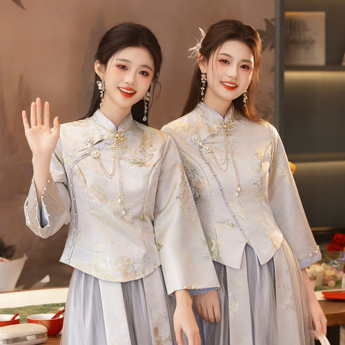 伴娘服中式2026新款夏季礼服