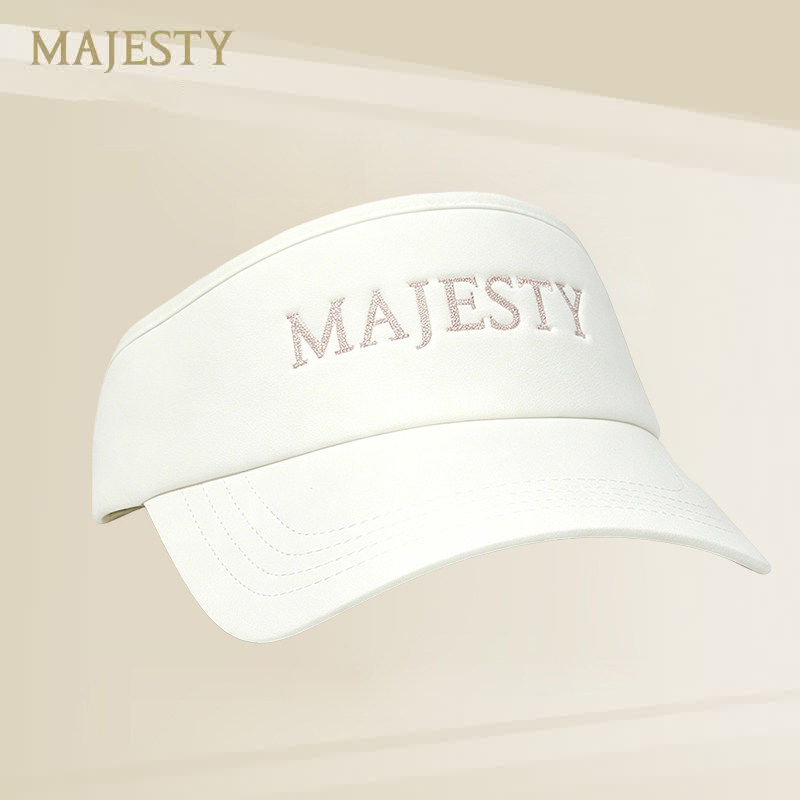 26新品MAJESTY玛嘉斯帝高尔夫球帽RIBBON女士休闲户外无顶球帽 - 实物图