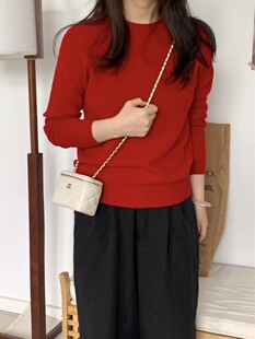 亏本清仓特卖26秋冬新款圆领套头毛衣女修身慵懒风针织衫上衣