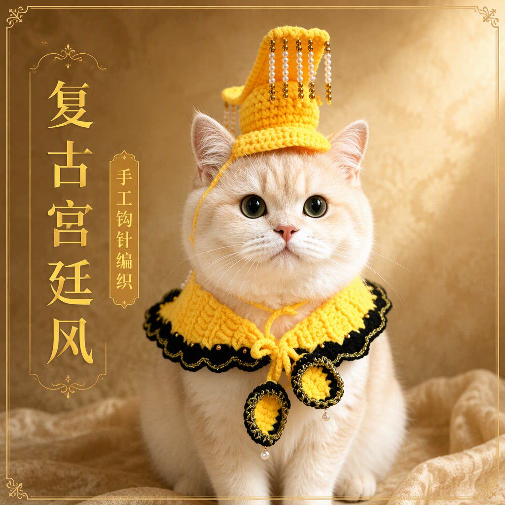 宠物君临天下皇帝帽子狗狗霸气披肩猫咪搞怪节日喜庆装扮配饰围兜