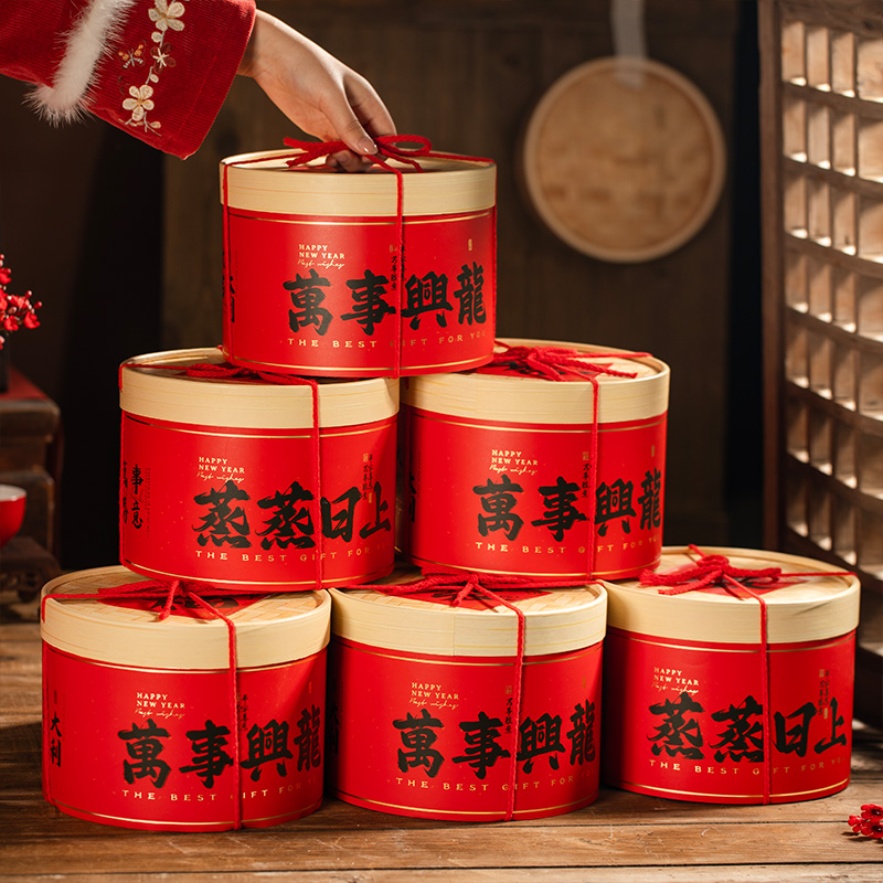 鹅毛小姐中国风抱抱桶礼物盒