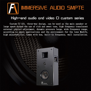 丹麦FA shion泛声音响CI-151隐藏入墙式音响私人定制家庭影院系统