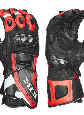 SBK手套摩托车碳纤维长款sb2机车装备赛车骑行竞技赛道真皮四季