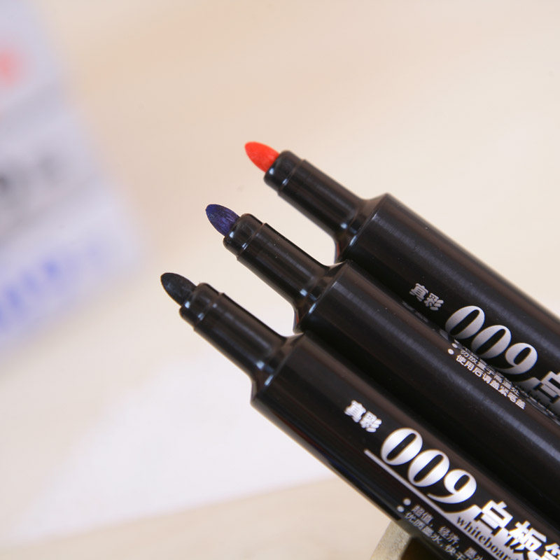 무료 배송 트루 컬러 009 화이트 보드 펜 12 개 상자에 경제적 인 화이트 보드 펜 지우기 쉬운 사무실 화이트 보드 펜