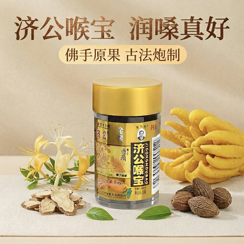 济公喉宝佛手果干老香黄蜜饯凉果润喉果脯零食潮汕特产广东老字号