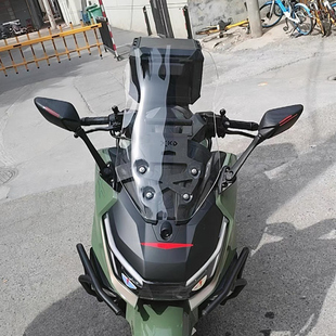 适用新大洲本田ns150gx改装风挡加高挡风板前挡风玻璃配件加大高