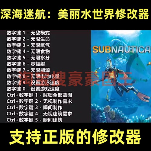 Steam深海迷航1美丽水世界修改器