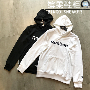 GR8475 柜锐步Reebok字母Logo男子纯棉连帽卫衣套头衫 8478 缤果鞋