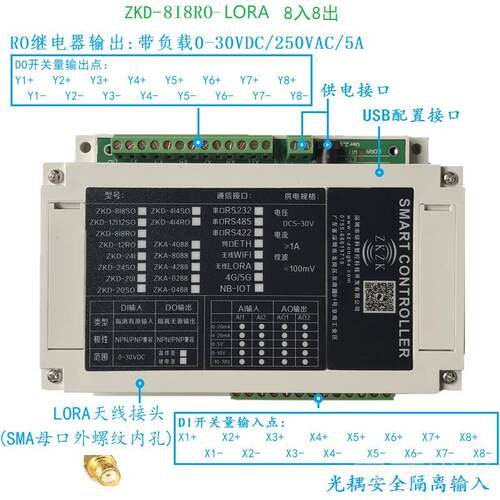正品无线模io块pl远程控制开关量讯c号无线采集传输pl无c线通讯遥