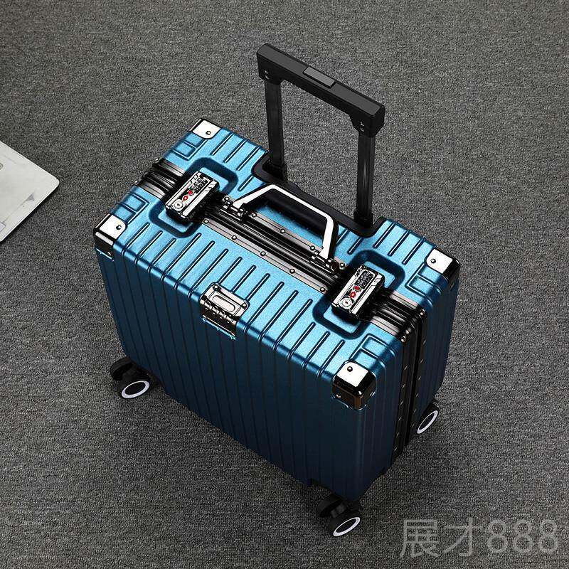正品墨绿色李18寸登行箱铝框小机型轻便20免托运横正款方形可带上