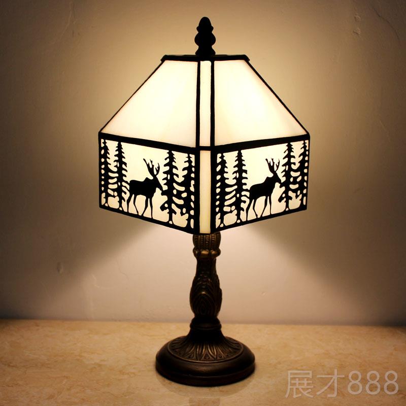 正品蒂欧式中海台灯简卧室床灯咖地啡厅创意约结婚凡尼艺术小头夜