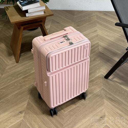 正品2025新款前开口旅行李女多码功能行箱密箱24寸拉杆箱20寸登箱