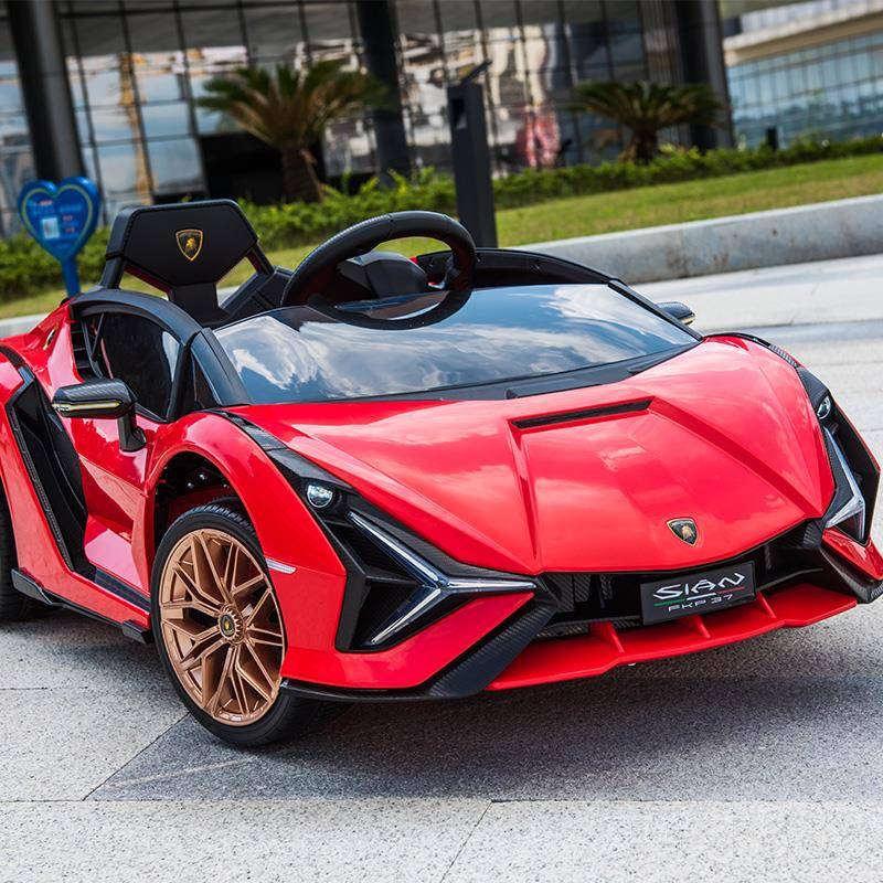 正品坚宝尼儿童蓝电动车四轮玩具汽车可坐人小孩宝宝婴儿遥控跑小