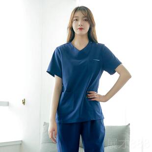 正品 男女宠物术医护院腔牙科诊所士医生手口术室手衣工 洗手衣短袖