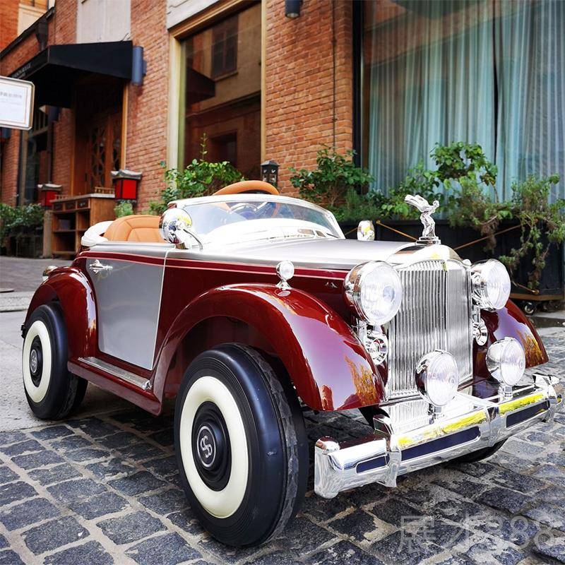 正品劳斯莱童斯儿电动汽车男女宝小孩电动坐车四轮遥控玩具宝车可