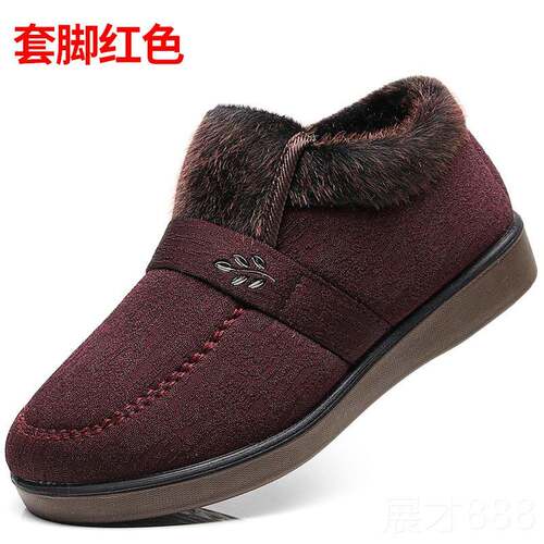正品老北京布鞋冬保季老老人女棉鞋暖太太年老妈妈鞋加厚防滑奶奶
