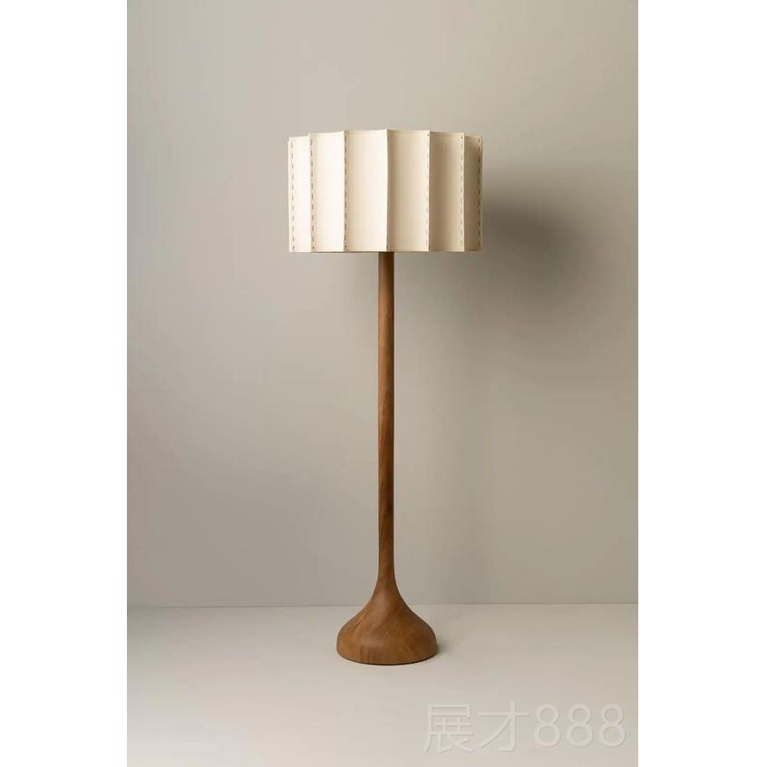 正品式奢风格立灯 白蜡木铁艺落地灯 三简色光可调立式 寝室客厅