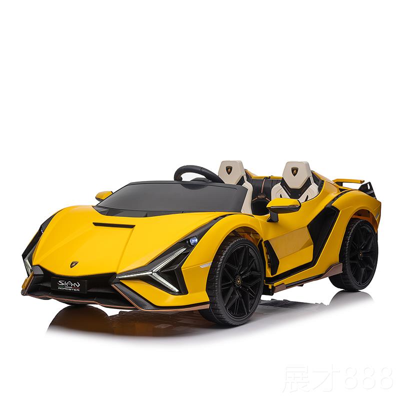 正品兰汽博基尼双人儿童电动四轮玩具可坐大人带遥控宝车宝亲座子