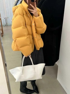 羽绒服女冬季2025新款今年流行爆款小个子短款修身设计感面包服