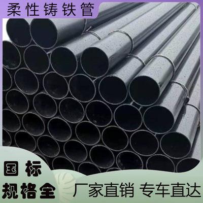 W型标柔性铸铁管DN100 1250 150 铸铁排水管dn200 dn250  dn300