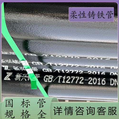 柔性铸铁管 新兴dn50 dn100 150 A型柔性铸铁排水管 dn200 300