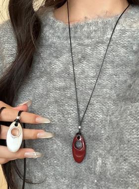 小众长款项链女欧尼同款毛衣链