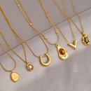 2025年新款 钛钢项链女不掉色轻奢百搭锁骨链气质颈链毛衣链 爆款