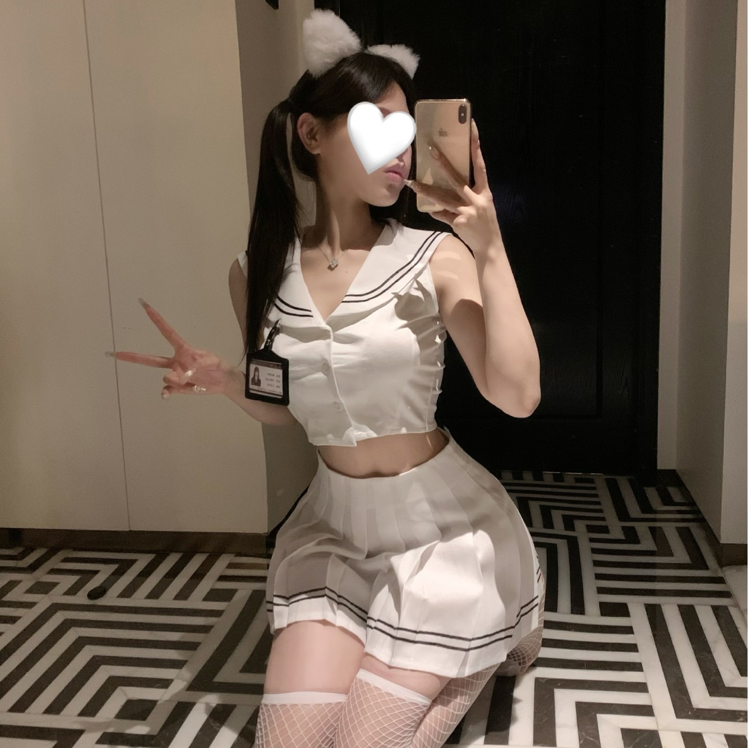 甜辣妹纯欲风多巴胺穿搭夏季时尚海军风JK学院风小个子性感超短裙