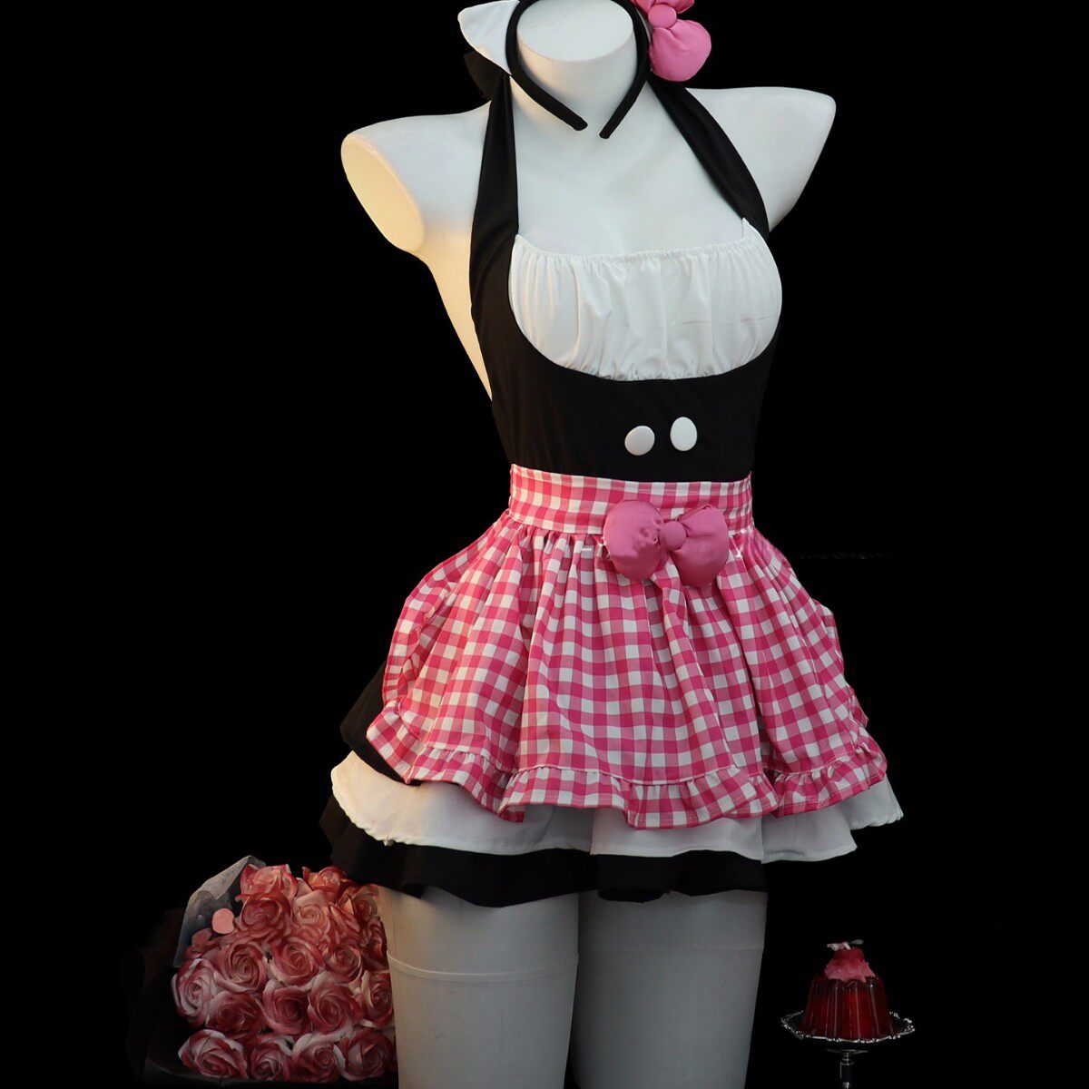日系可爱女仆装cosplay女佣制服套装性感女佣围裙连衣裙厨娘制服